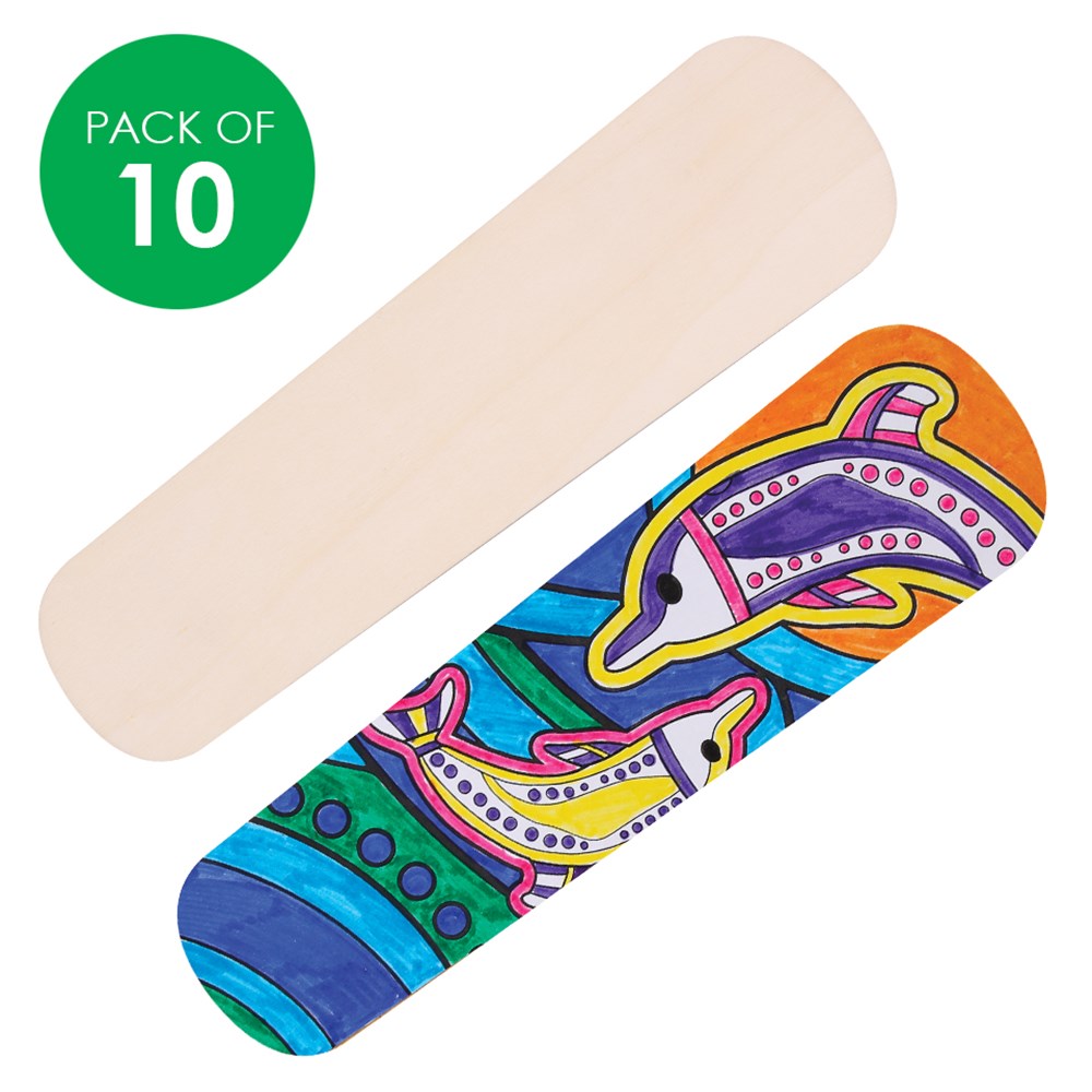 Wooden Message Sticks Pack of 10 CleverPatch CleverPatch Art