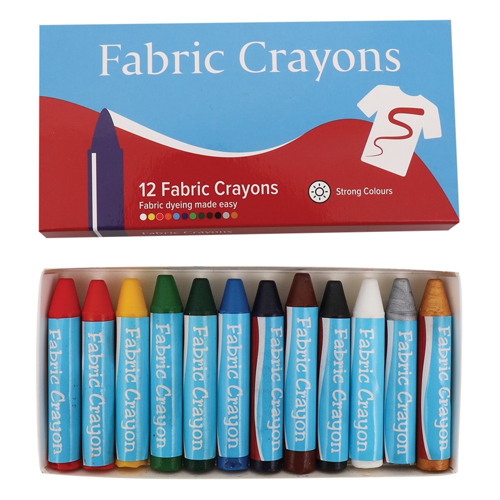 Scola Fabric Crayons Pack of 12 CleverPatch CleverPatch Art
