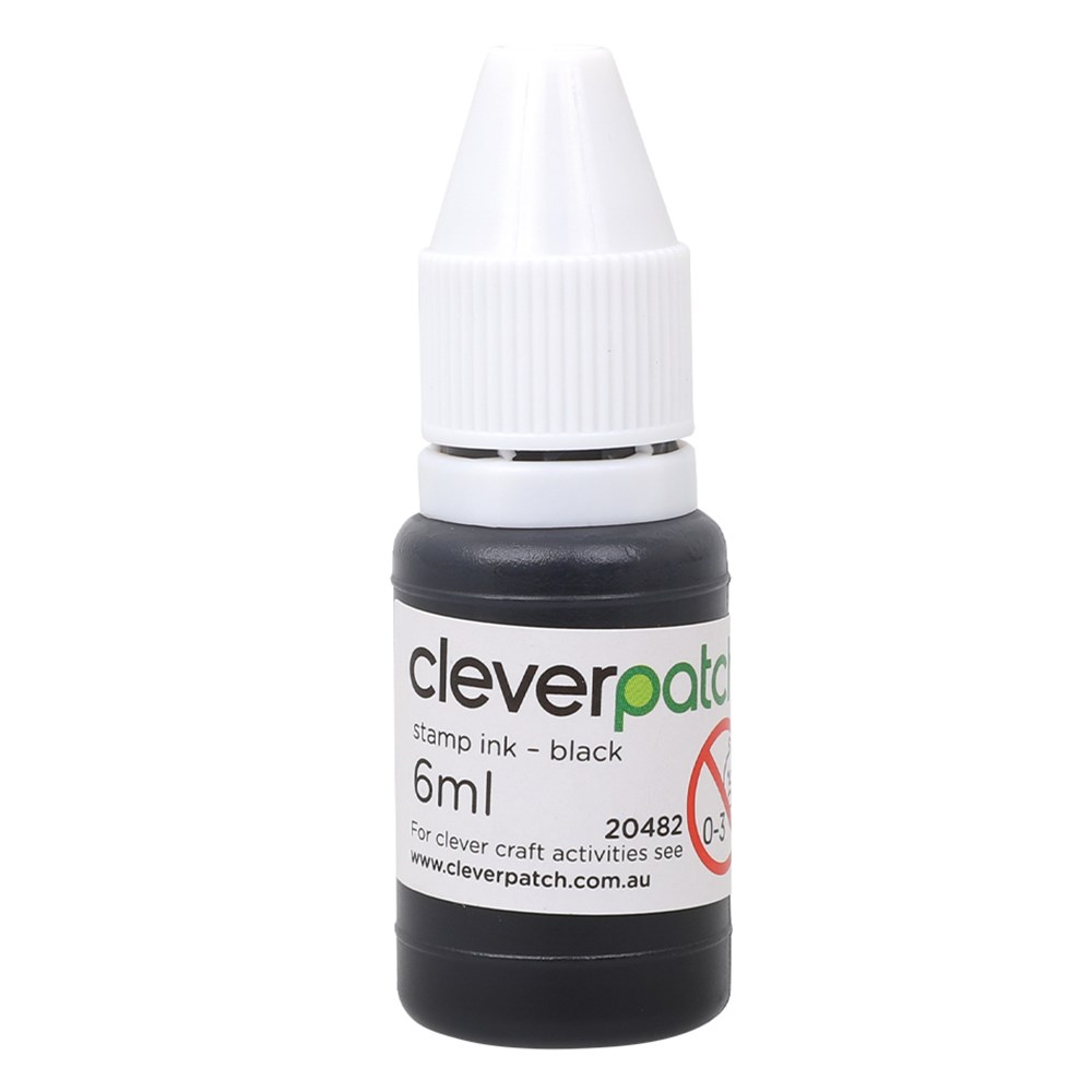 Stamp Ink Black 6ml CleverPatch CleverPatch Art & Craft Supplies