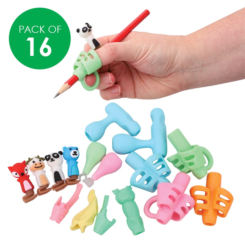 Pencil Grips Assorted Pack of 15 CleverSensory™ by CleverPatch