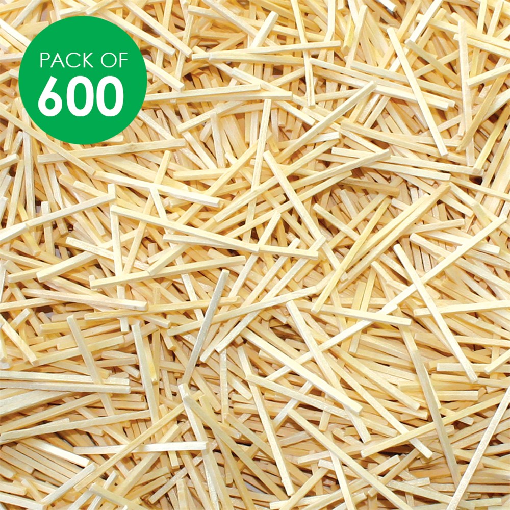 Matchsticks Natural Pack of 600 CleverPatch CleverPatch Art