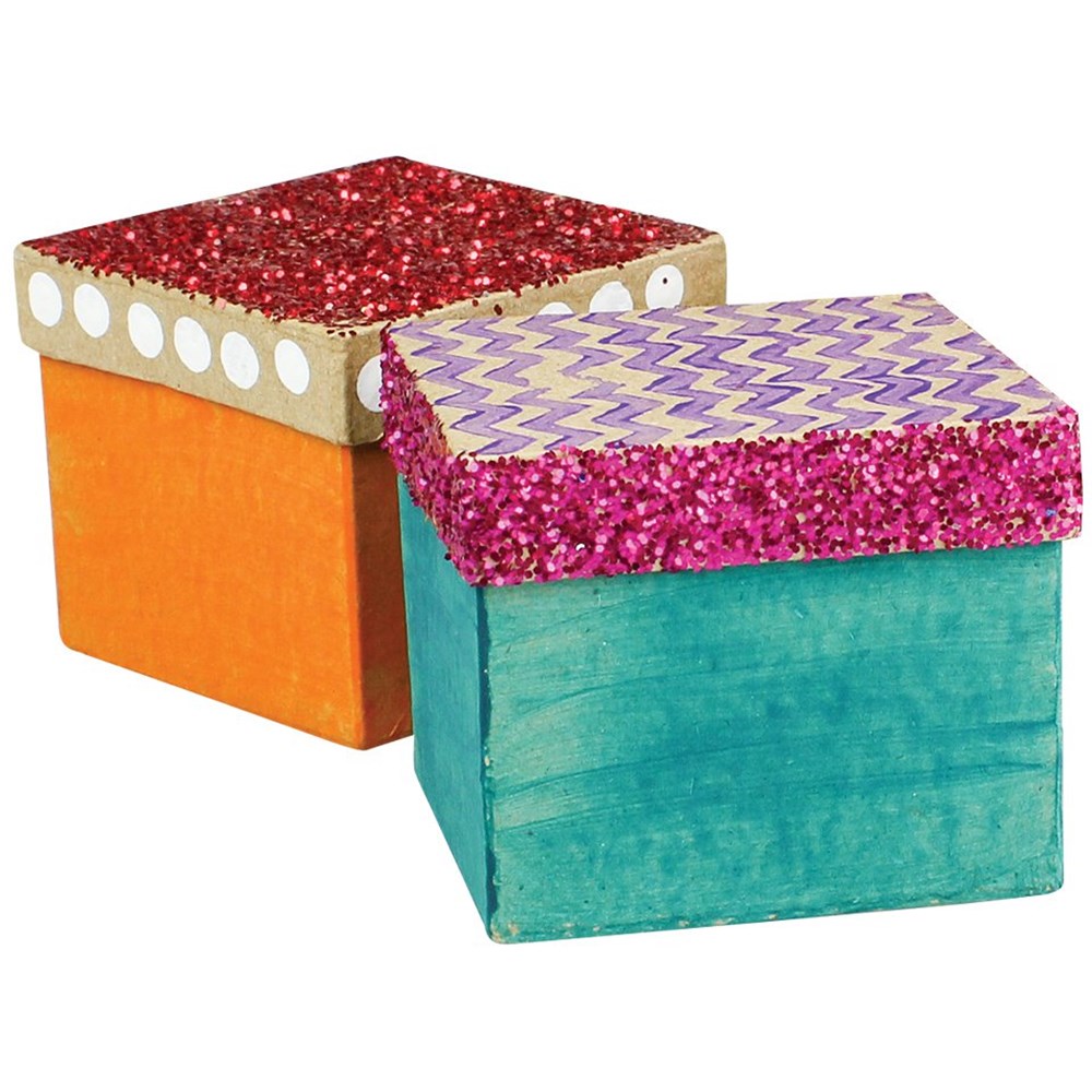 Square Gift Box Papier Mache CleverPatch Art & Craft Supplies