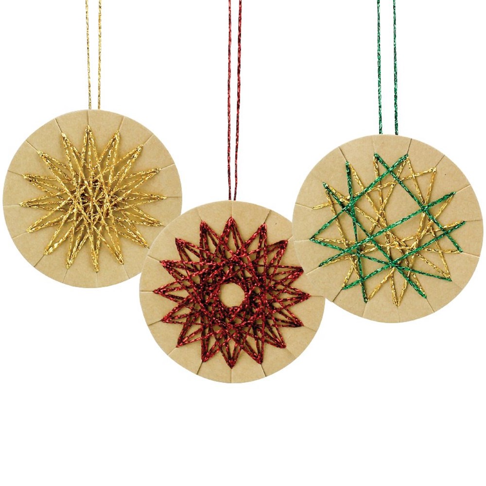 Weaving Christmas Decorations Christmas Weaving Ornaments Christmas CleverPatch Art & Craft