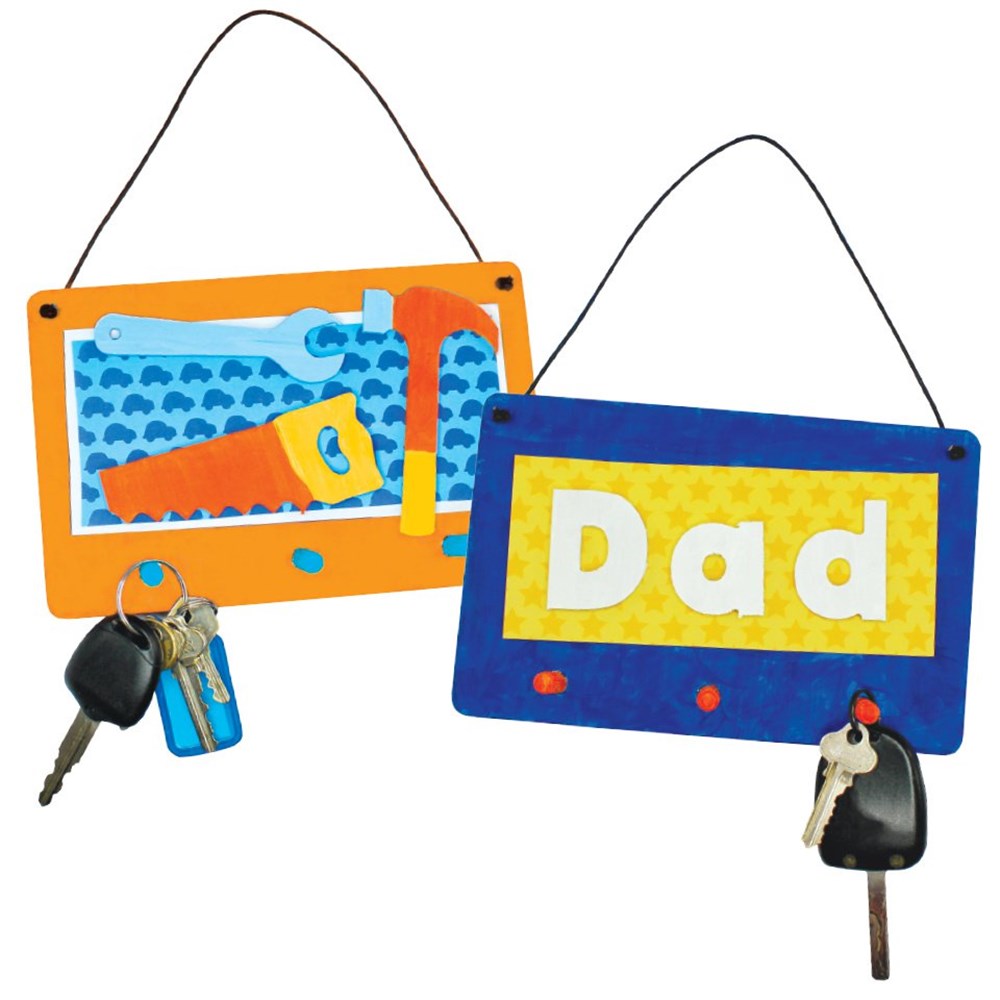 Wooden Key Holder Father's Day CleverPatch Art & Craft Supplies