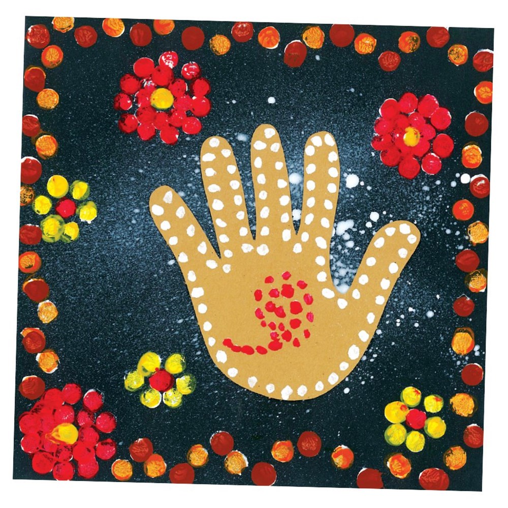 Hand (Damara) Art NAIDOC Week CleverPatch Art & Craft Supplies