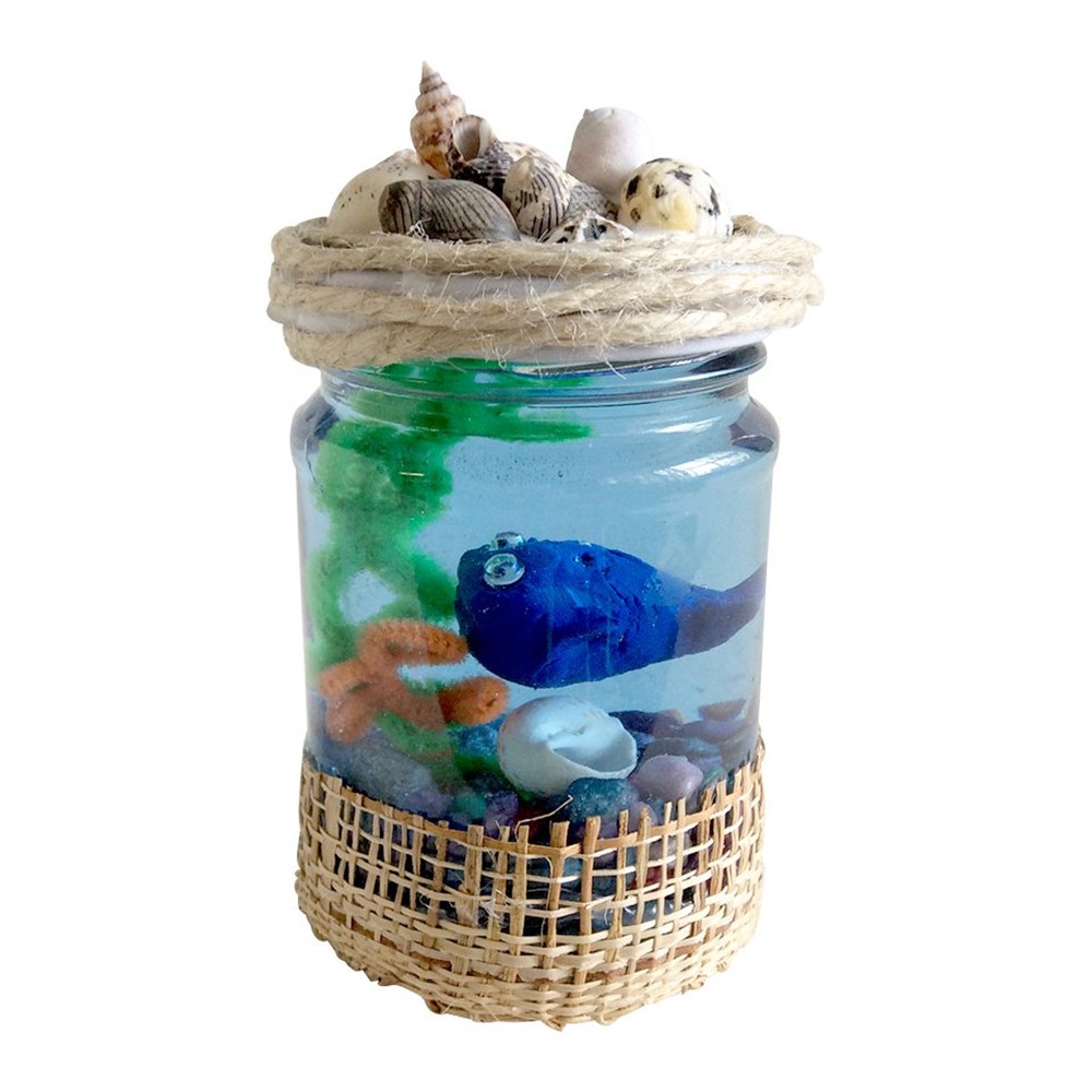 Fish Bowl Jar Plastic, Porcelain & Glass CleverPatch Art & Craft