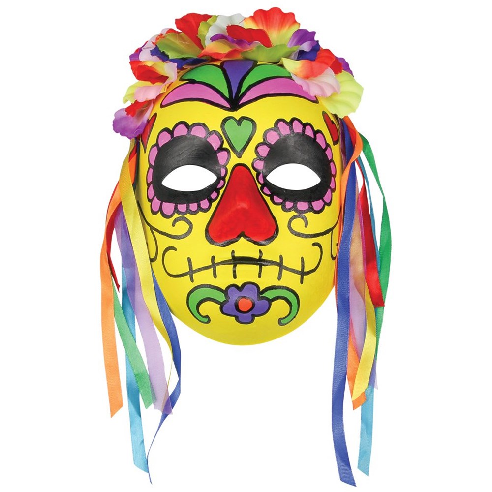 Halloween Mexican Skull Mask Halloween CleverPatch Art & Craft