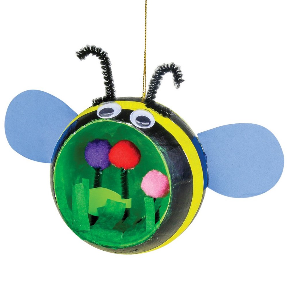 Bumble Bee Diorama Papier Mache CleverPatch Art & Craft Supplies