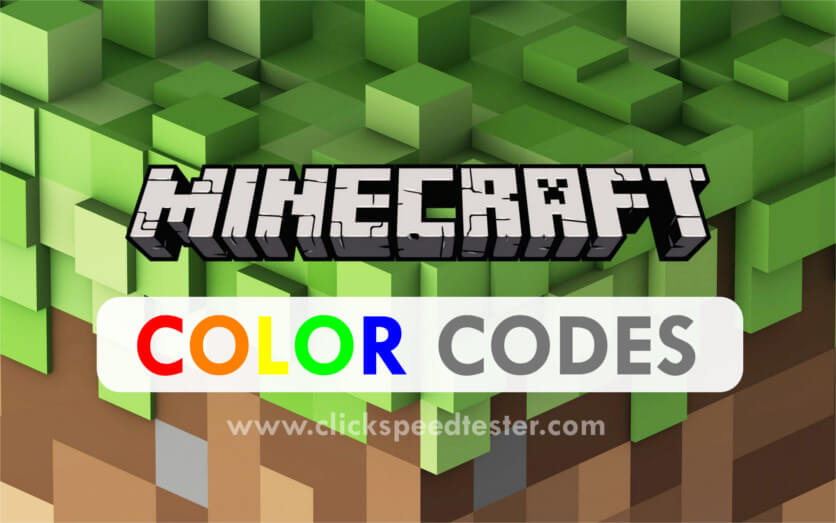 Minecraft Color Codes Hex XYZ de Code