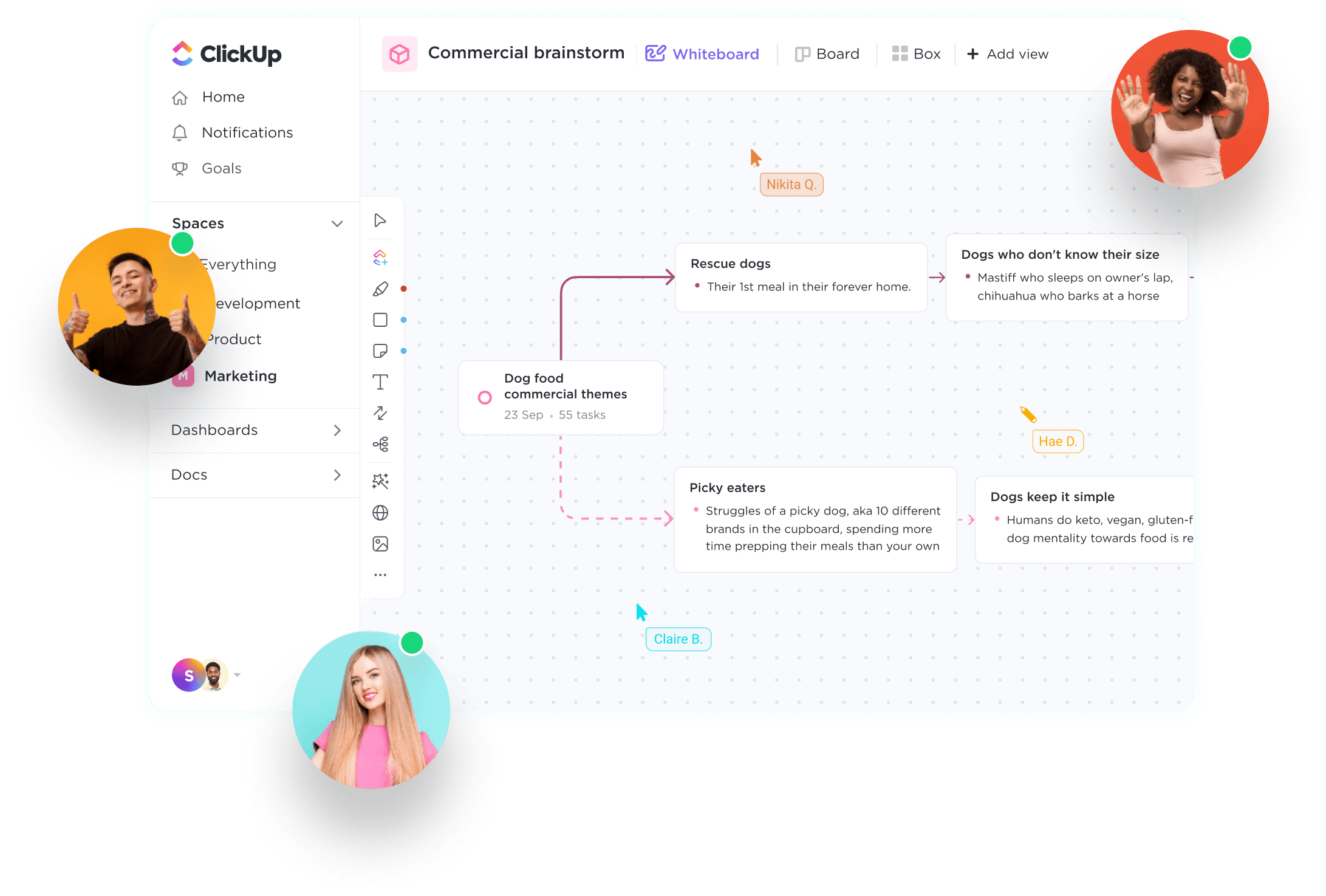 ClickUp™ Whiteboards Visual Collaboration Tool for Teams