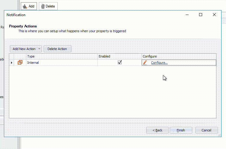 Setting Up Equipment Action List Notifications Clik Service Clik