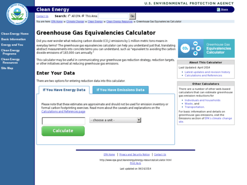 Greenhouse Gas Equivalencies Calculator NOAA Climate.gov