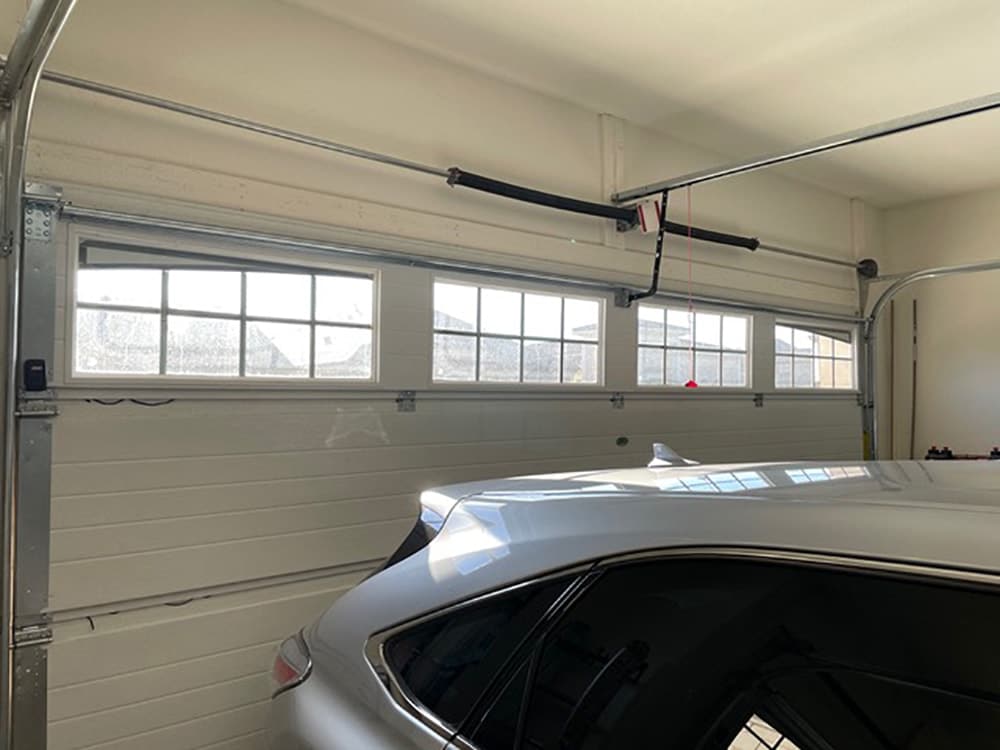 Before and After Window Film for Garage Door Windows