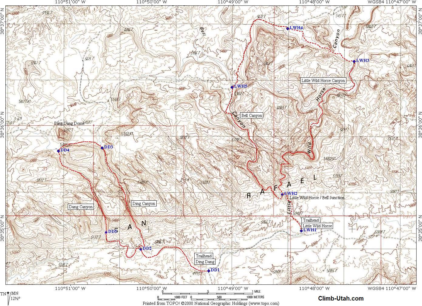 Little Wild Horse Bell Canyon San Rafael Swell