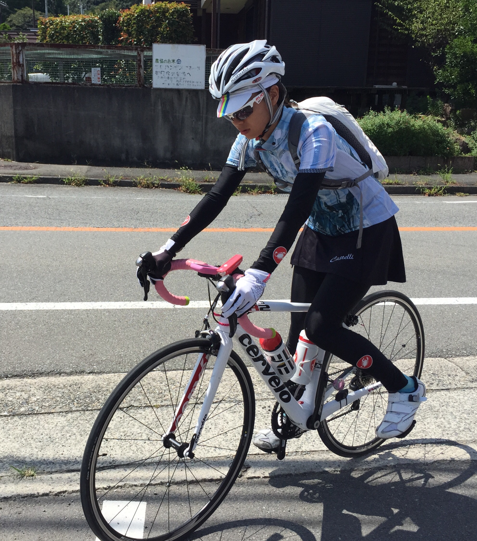 8/29（土曜日）の自転車練習・七曲方面です。 Climb