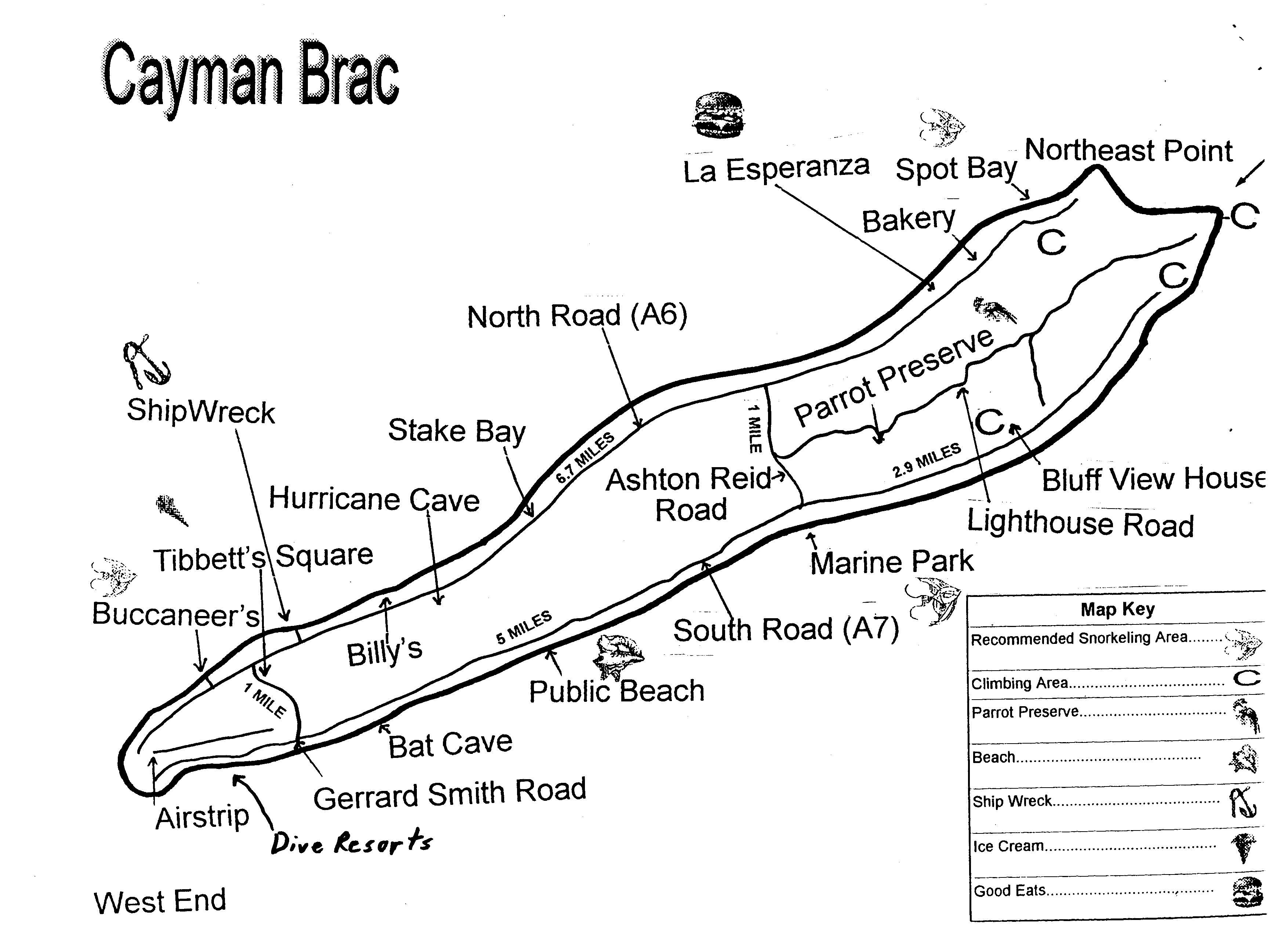 » Map Climbing on Cayman Brac