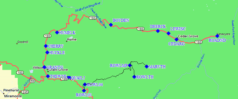Hume Lake Campground Map Sequoia and Kings Canyon