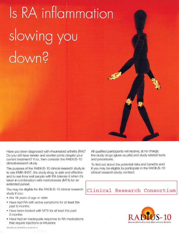 Rheumatoid Arthritis Las Vegas NV (Clinical Trial 16004)