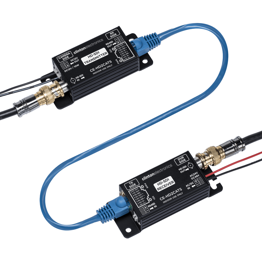 HDSDI over CAT5 Transmitter and Receiver Clinton Electronics