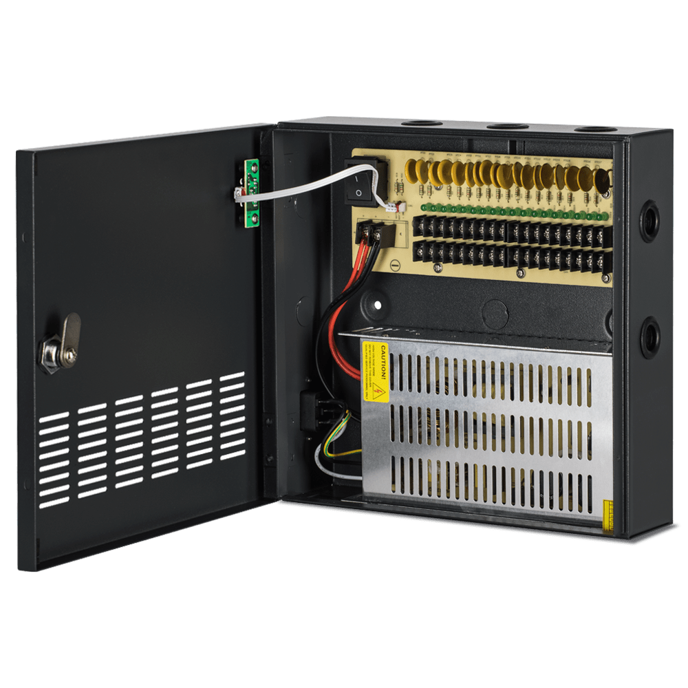 DC12V (20 Amp) 18 Camera Power Supply Clinton Electronics