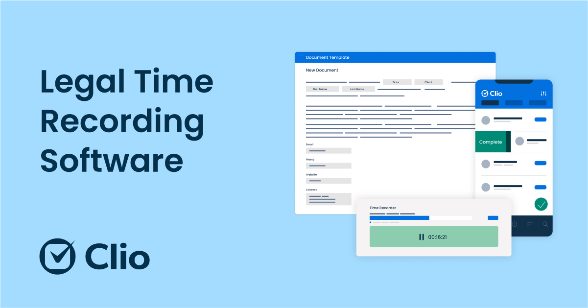 Legal Time Recording and Billing Software for Solicitors Clio UK