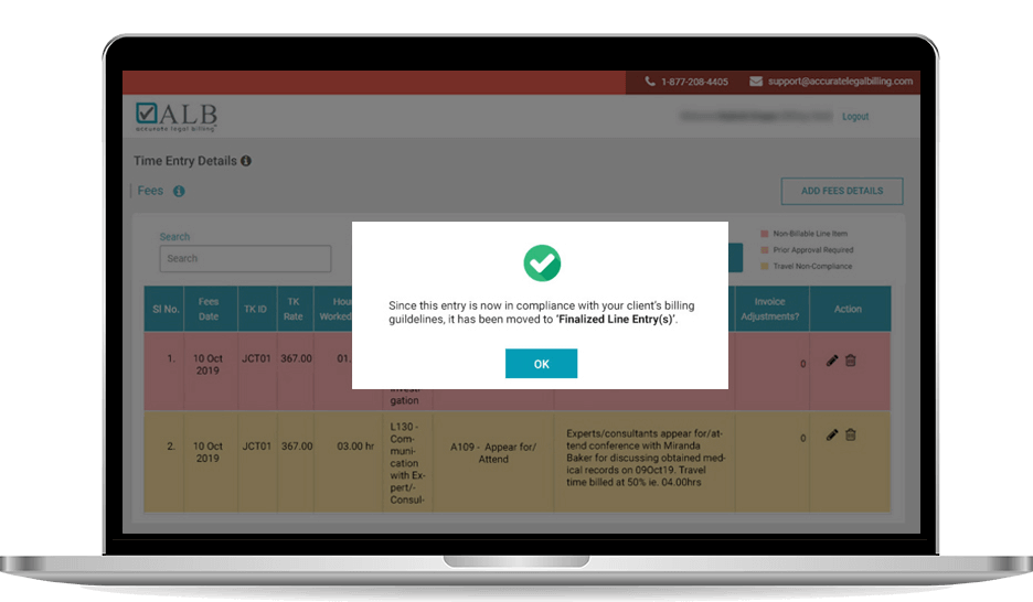 Accurate Legal Billing Inc Integration for Clio Clio
