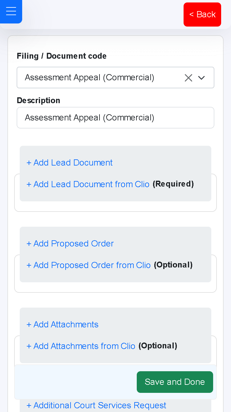 EZ eFile by US Legal PRO Integration for Clio Clio