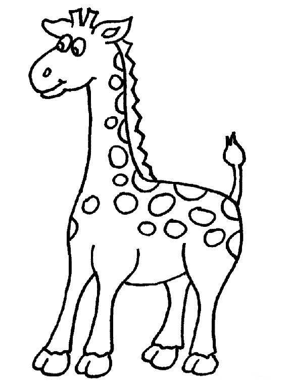 Cute Giraffe coloring page for kids printable ClipArt Best ClipArt Best