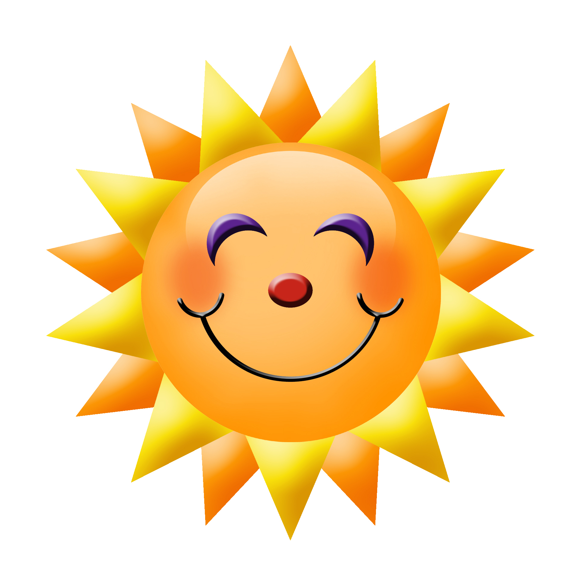 Sun With A Smiley Face ClipArt Best