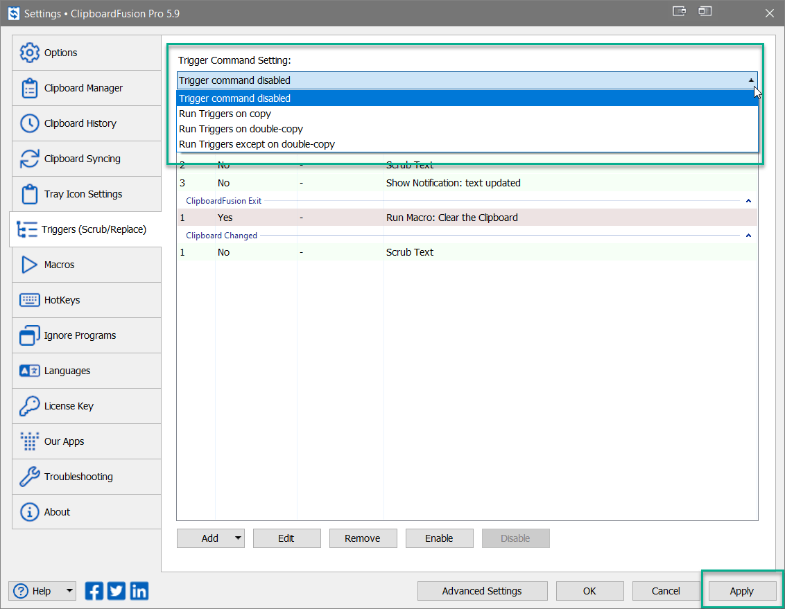 Triggers and Macros Help Guide • Help Guide • ClipboardFusion by Binary
