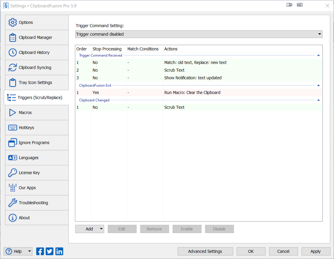 Triggers and Macros Help Guide • Help Guide • ClipboardFusion by Binary