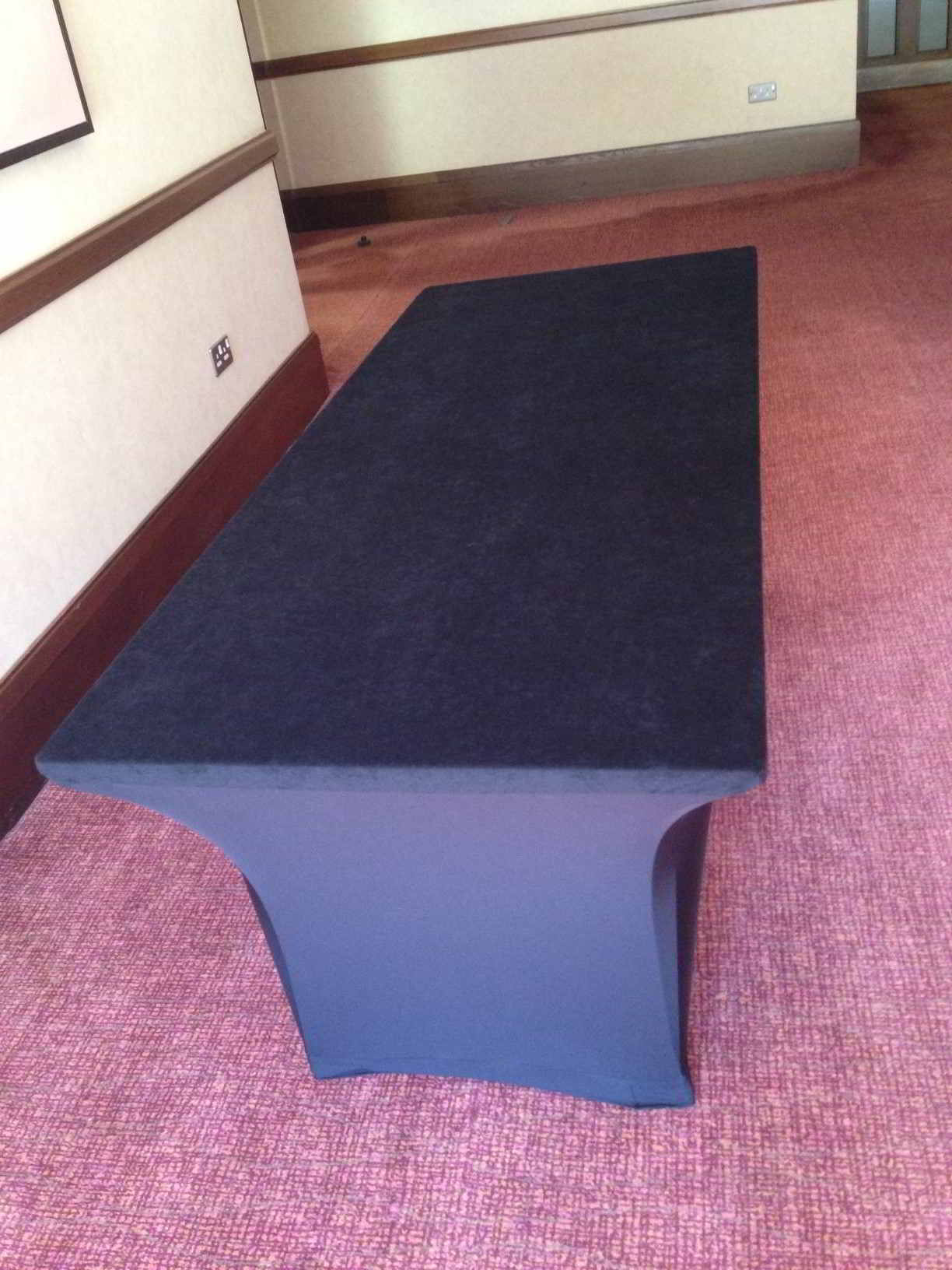 Stretch Trestle Table Covers Conference Cloths Clip Drape UK