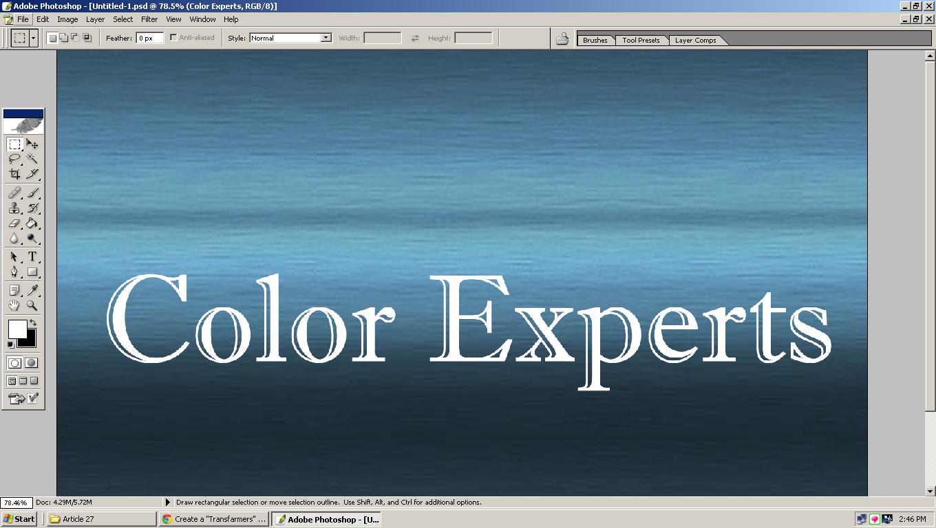 Transformer Text Effect in