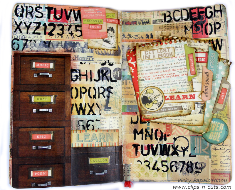 Art Journal Get Lost in a Book Vicky Papaioannou