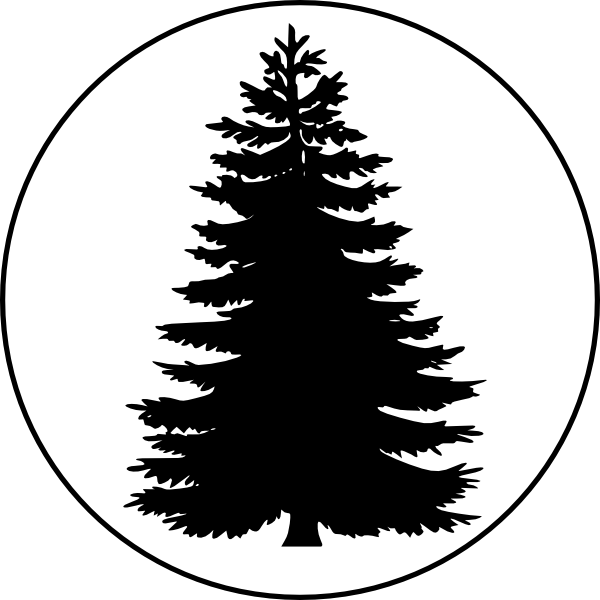 Tree In A Circle Large Clip Art at vector clip art online