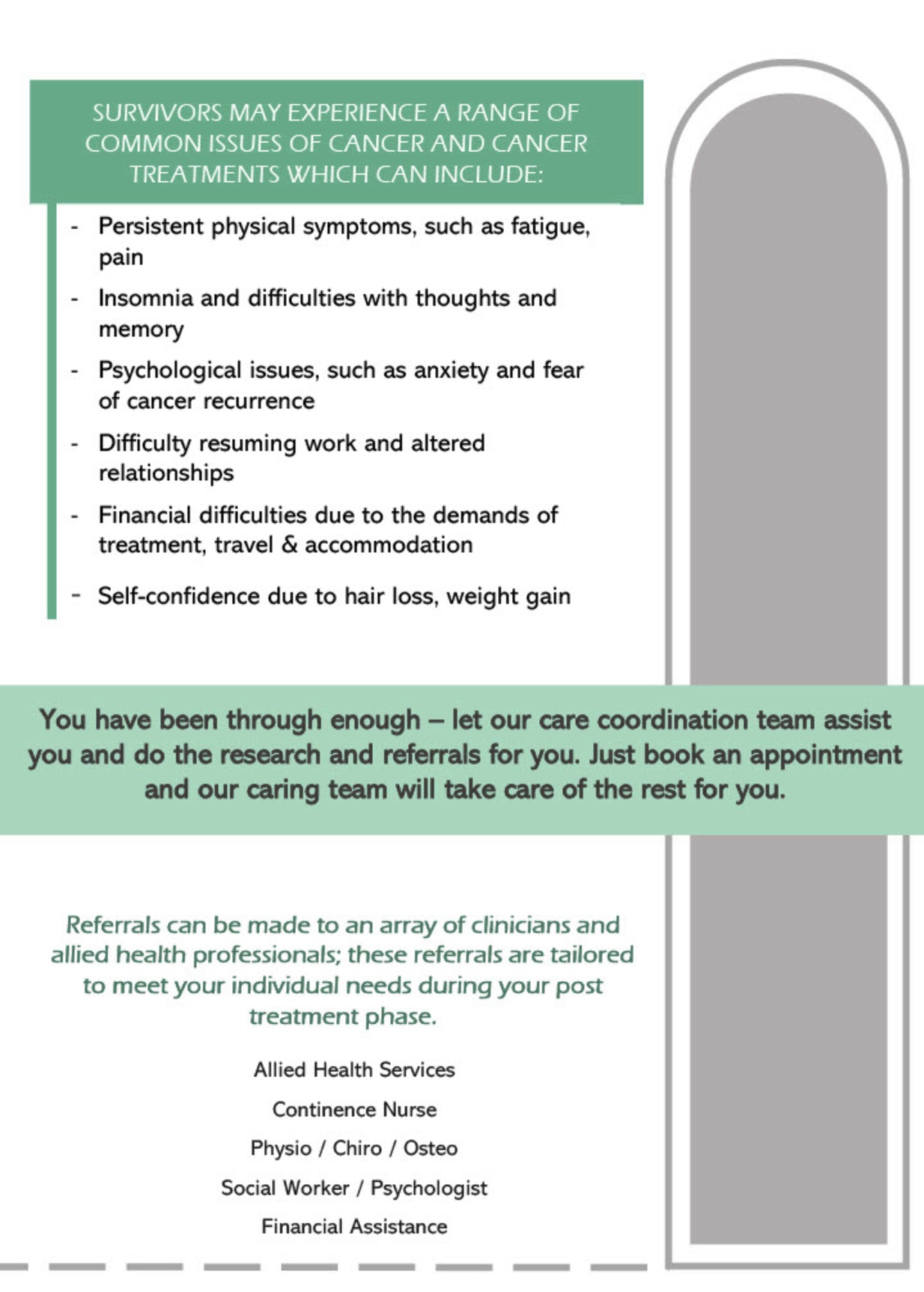 Cancer Survivor Share Care Program Clocktower Medical Centre