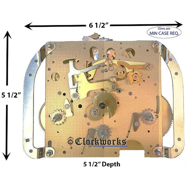 NEW 350060 Clock Movement by Hermle Clockworks Clockworks