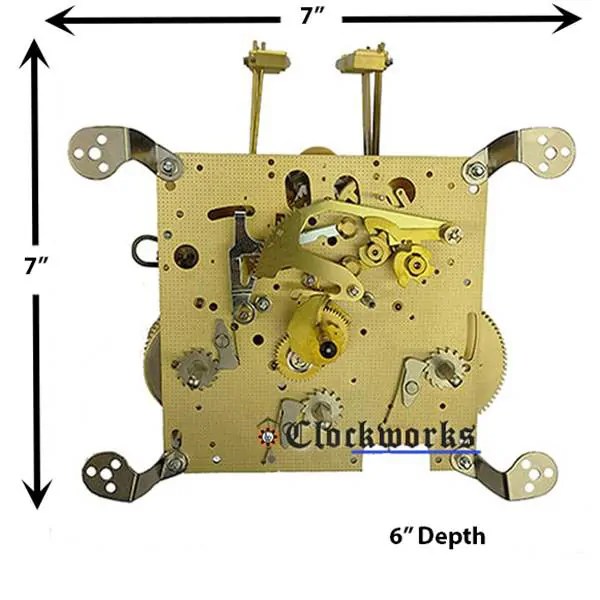 Hermle clock 351 350 movement Spring drive Westminster Clockworks