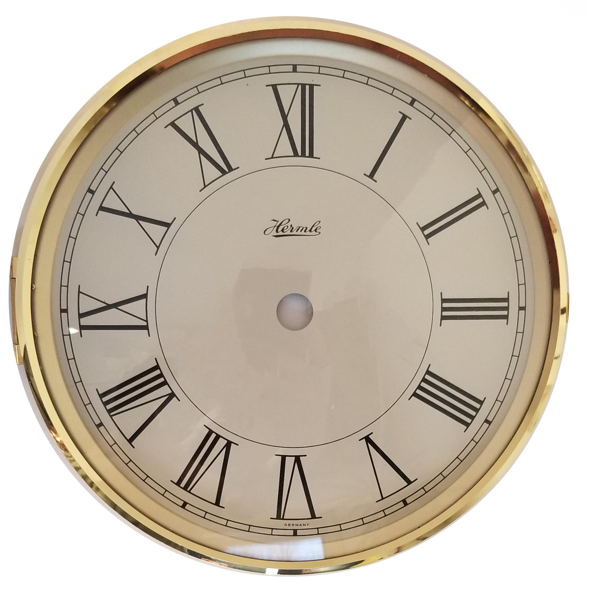 6inch(152mm) Dial Bezel Glass Black Roman Numerals Clockworks