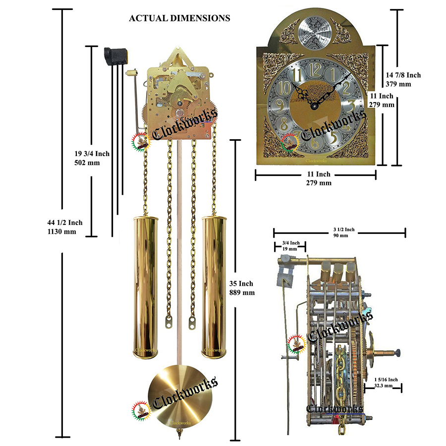 SideStrike Tall Case Clock Kit 18003817458 Clockworks Clockworks