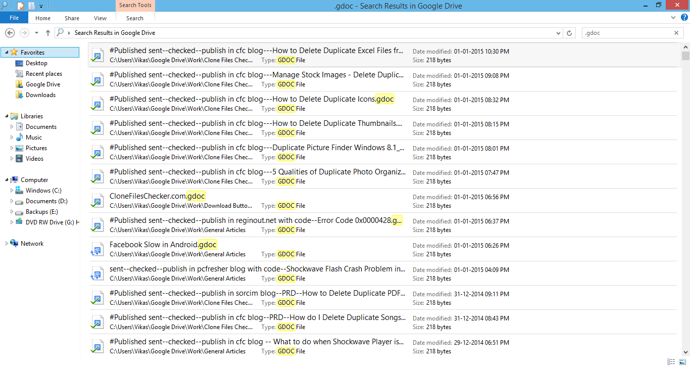 How to Remove Duplicate Google docs from Google Drive Clone Files