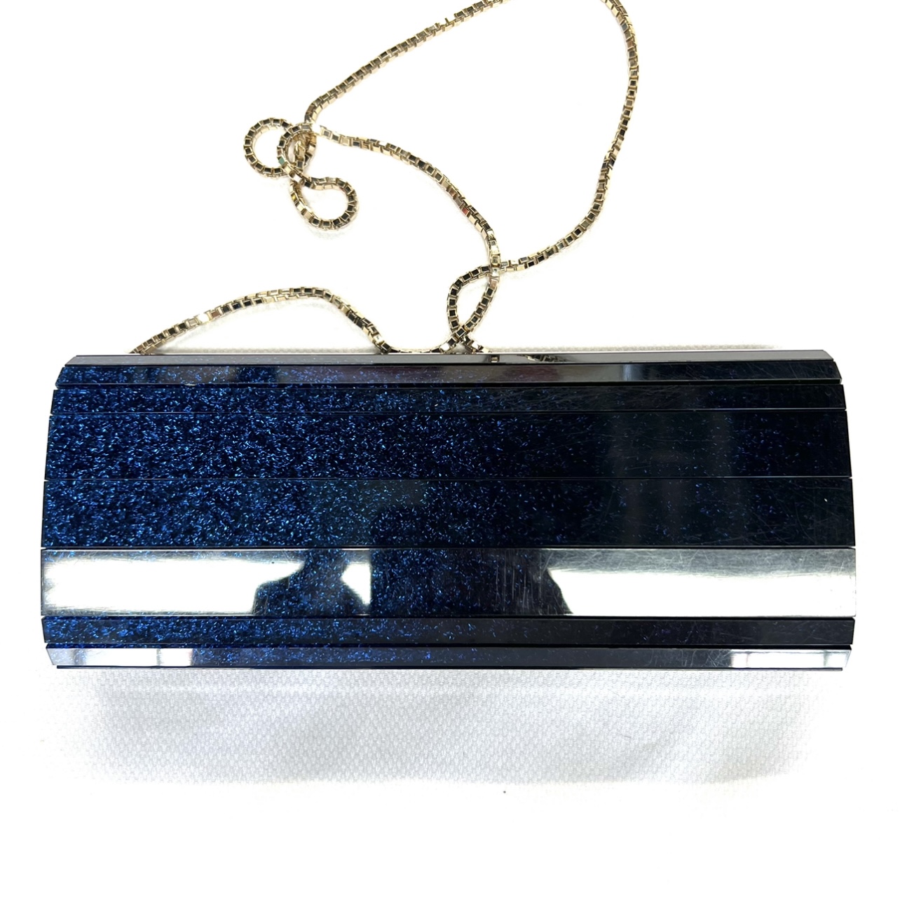 Jimmy Choo acrylic electric blue clutch in mint condition Closet Couture