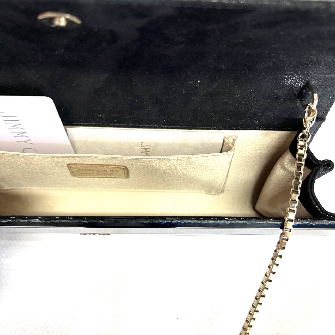 Jimmy Choo acrylic electric blue clutch in mint condition Closet Couture