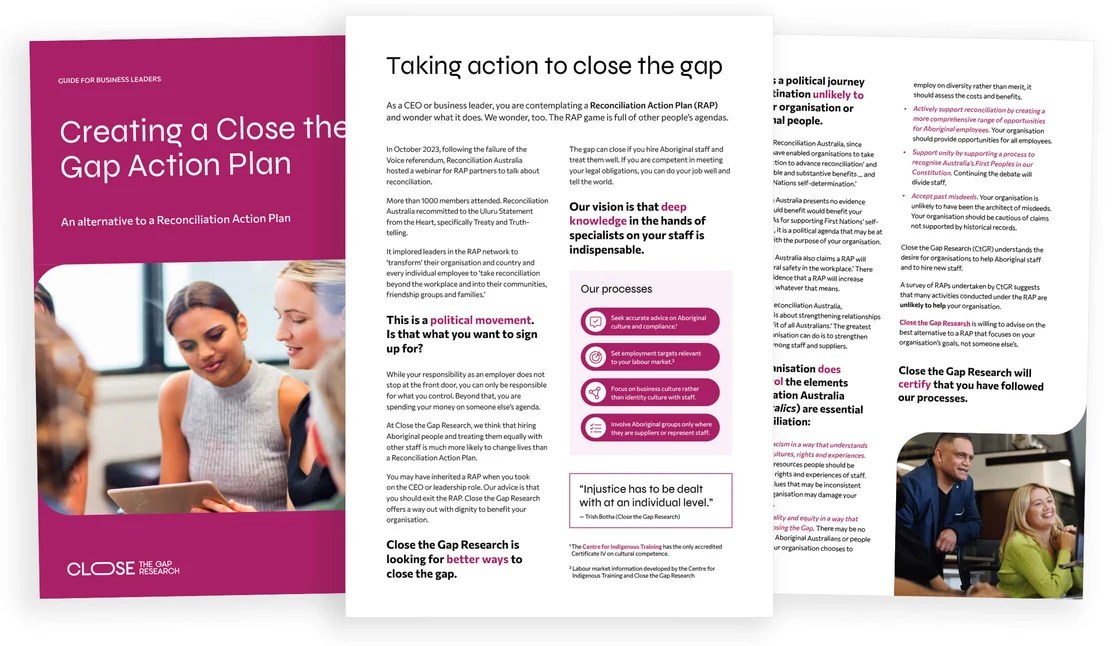 Creating a Close the Gap Action Plan Close the Gap Research