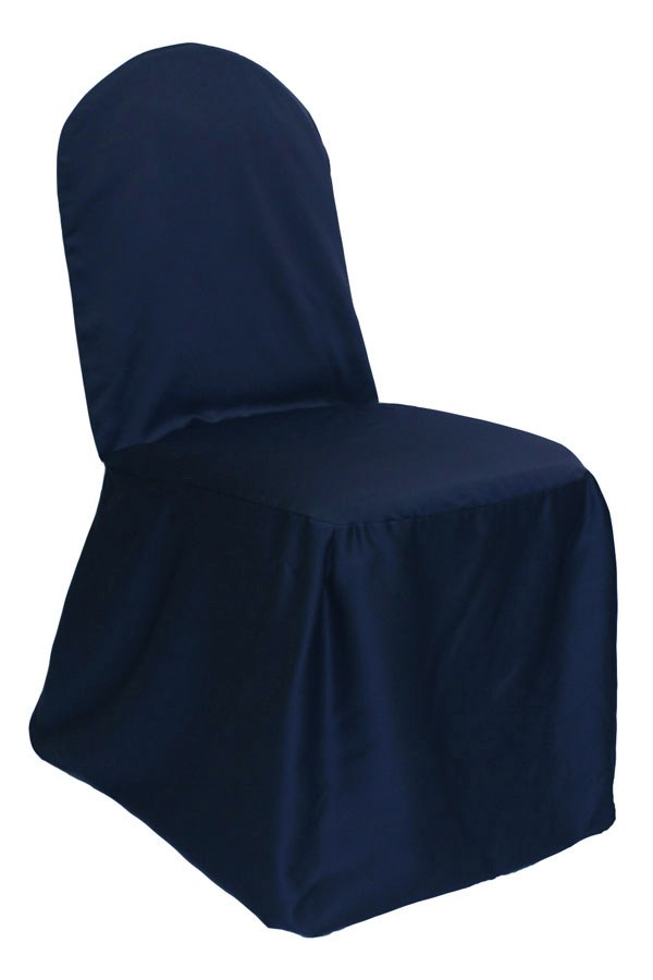 Navy Lamour Chair Cover
