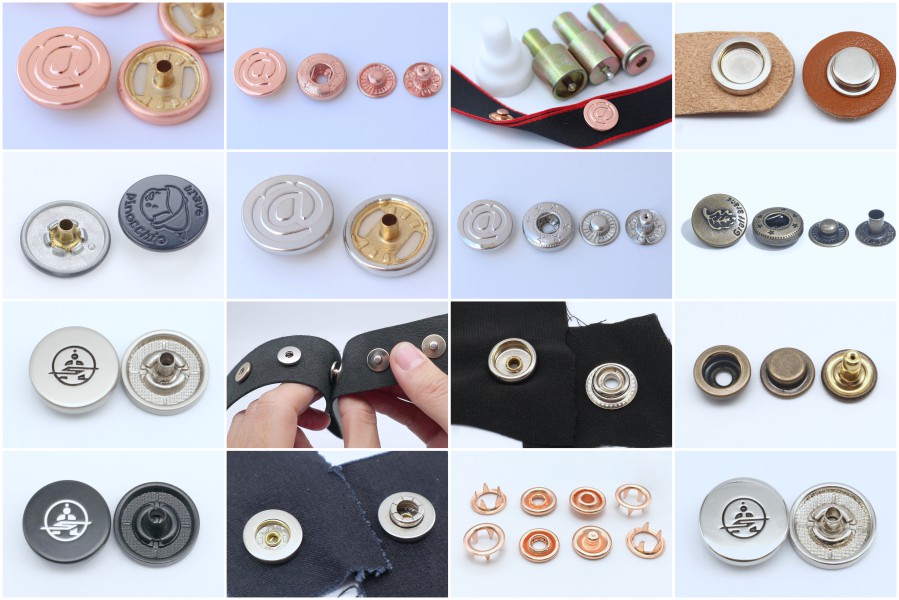Custom Snaps and Buttons Logo Snap Fasteners ClothingTAGs.cn