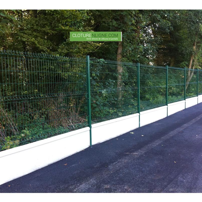 Plaque Beton 1 2 Chaperon Longueur 2m50 Hauteur 0m25 Cloture En