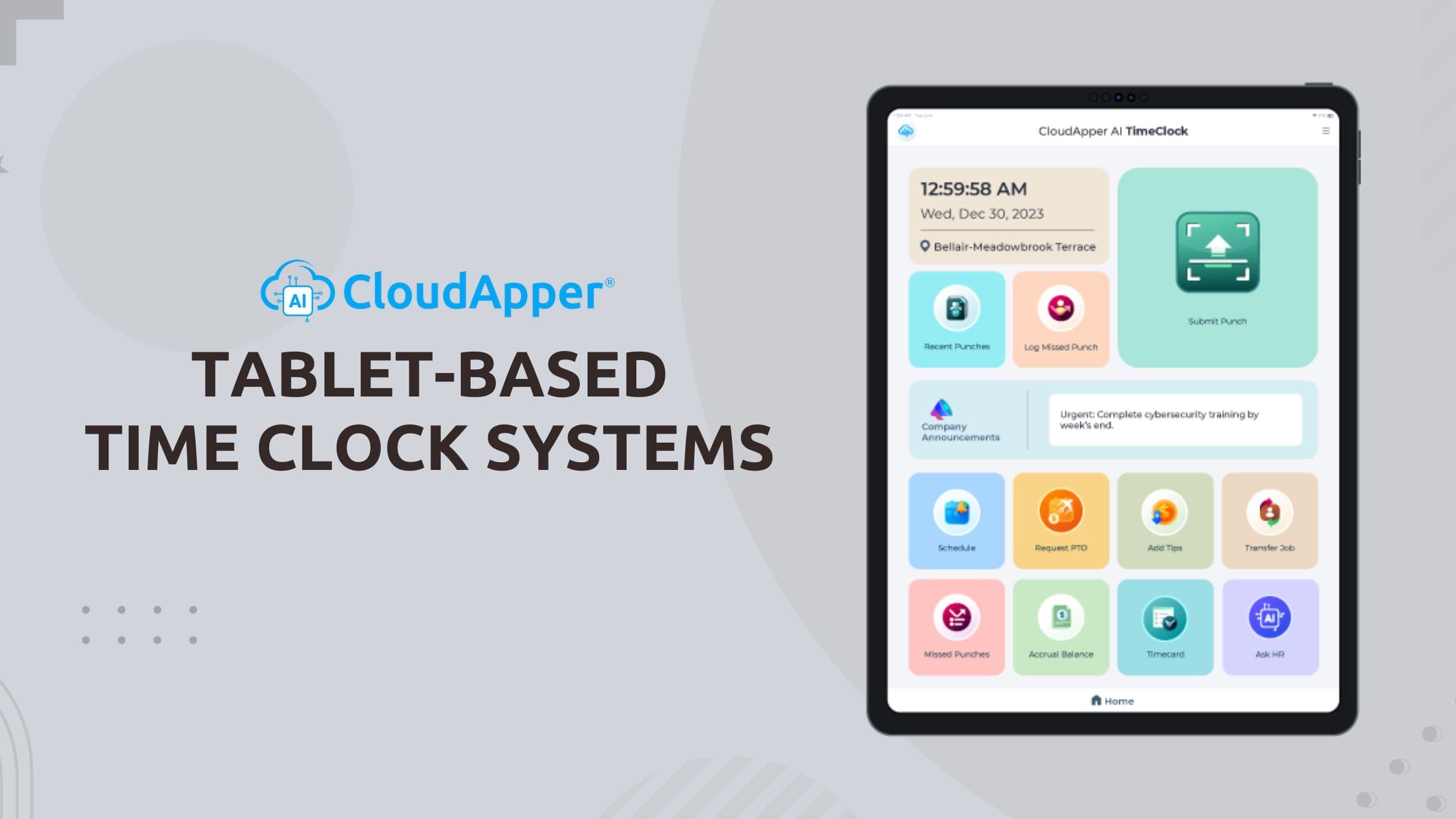 TabletBased Time Clock Systems for Employees Streamlining Workforce