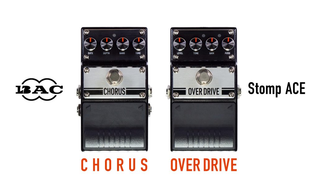 独自のパッド搭載オーバードライブとコーラス｜BAC Audio Stomp ACE “OVERDRIVE” & “CHORUS