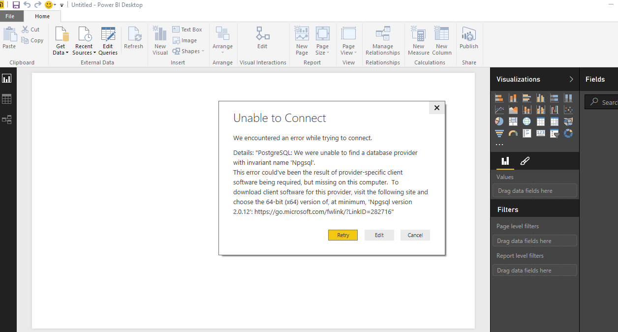 Power BI Connectivity to PostgreSQL Microsoft Dynamics CRM Community
